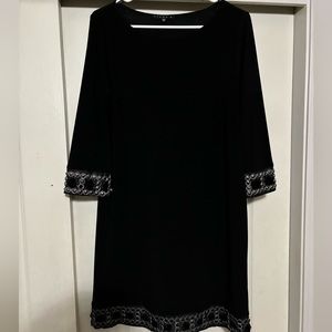 Tiana B Midi Black Dress